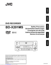 JVC BD-X201MS Safety Precautions