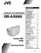 JVC GR-AX680 Instructions Manual