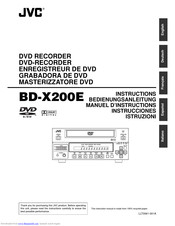 Jvc BD-X200E Instructions Manual