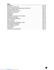 DELONGHI Microwave oven Manual