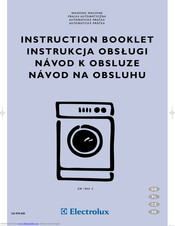 Electrolux EW 1044 S Instruction Booklet