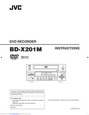 Jvc BD-X201M Instructions Manual