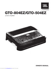 JBL GT0-804EZ Owner's Manual