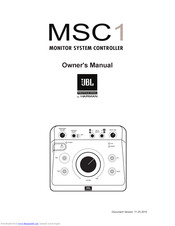 JBL MSC1 Owner's Manual