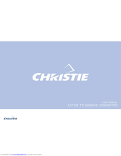 Christie PASSIVE TO ACTIVE CONVERTER User Manual