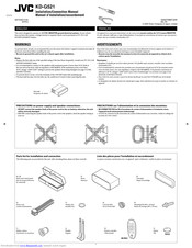 JVC KD-G521 Installation & Connection Manual