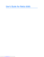 Nokia 6585 - Cell Phone - CDMA2000 1X User Manual