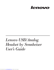 Lenovo Sennheiser User Manual