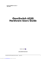 Alcatel-Lucent OmniSwitch 6250-P24 User Manual
