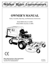 Walker MDG Owner's Manual