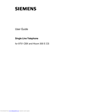 Siemens 9751 CBX User Manual