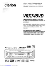 Clarion VRX74SVD Owner's Manual & Installation Instructions