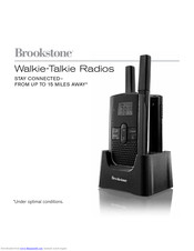 Brookstone Walkie-Talkie Radios Instruction Manual