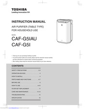 Toshiba CAF-G5IAU Instruction Manual