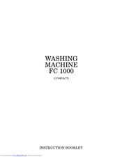 Zanussi Compact FC 1000 Instruction Booklet