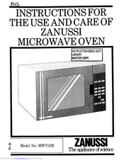Zanussi MW732M Instructions For The Use And Care