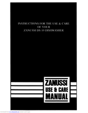 Zanussi DS 10 Instructions For The Use & Care