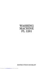 Zanussi FL 1281 Instruction Booklet