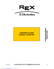 Electrolux EHE3343X Instructions For Installation And Use Manual