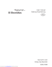 Electrolux EOG 21300 User Manual