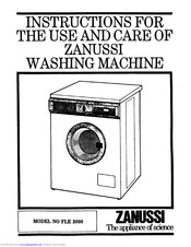 Zanussi FLE 3000 Instructions For The Use And Care