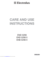 Electrolux END 5298 Care And Use Instructions Manual