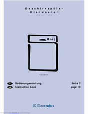 Electrolux ESF 6128 Instruction Book