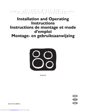 Electrolux EHS6610X Installation And Operating Instructions Manual