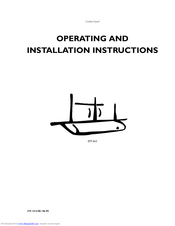 Electrolux EFP 662 Operating And Installation Manual