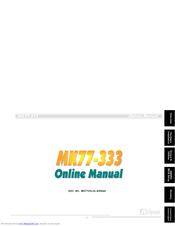 AOPEN MK77-333 Manual