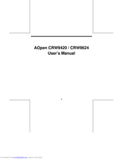 AOPEN CRW9624 User Manual