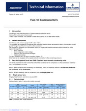 Emerson Copeland 270 Technical Information