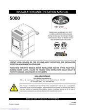 Osburn 5000 Installation And Operation Manual