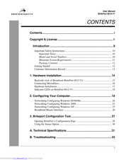 Broadxent BritePort 8012-V1 User Manual