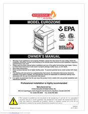 Enerzone EUROZONE Owner's Manual