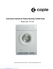Caple TDF160 Instruction Manual