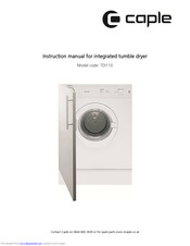 Caple TDI110 Instruction Manual