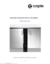 Caple WI152 Instruction Manual