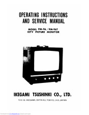 Ikegami PM-96T Operating Instructions And Service Manual