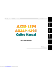 AOPEN AX3SP-1394 Manual