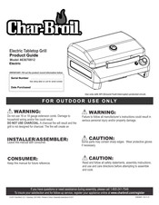 Char-Broil 463670812 Product Manual