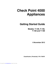 Check Point 4600 Getting Started Manual