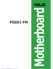 ASUS P5GD1-FM User Manual