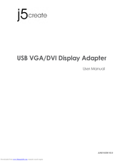 j5 create USB VGA/DVI Display Adapter User Manual