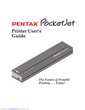Pentax PocketJet User Manual