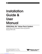 Williams Sound PPA VPE User Manual