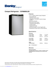 Danby DCR88BSLDD Specifications
