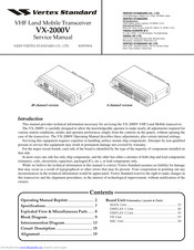 Vertex Standard Vx 00v Manuals Manualslib