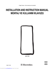 Electrolux ERN31300 Installation And Instruction Manual