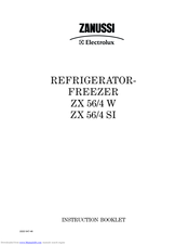 Zanussi Electrolux ZX 56/4 SI Instruction Booklet